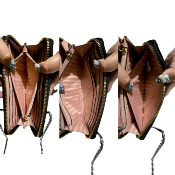 The Victoria Large Zipped Wallet Black - Picture 1 of 7